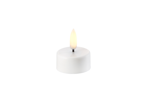TEA-LIGHT in pvc a Led misura: 3,8 xh 4,7 cm