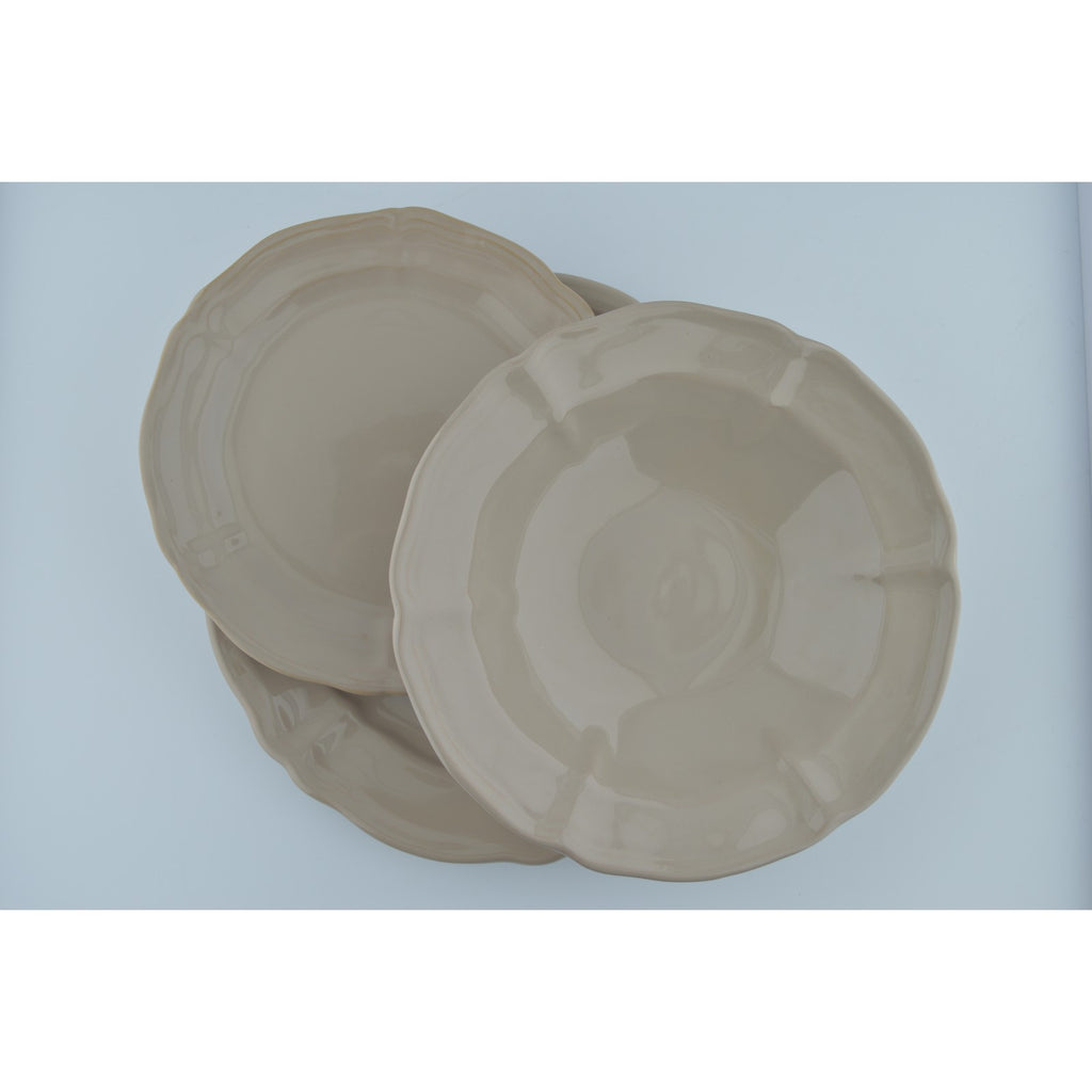 Servizio piatti Tortora in Ceramica – Lineatre Complementi d'Arredo