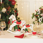 Cavallo a dondolo bianco