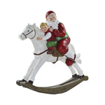 Cavallo a dondolo con Babbo Natale