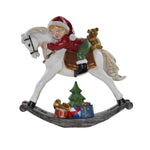 Cavallo a dondolo con bambino