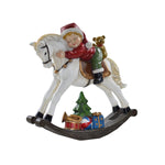 Cavallo a dondolo con bambino