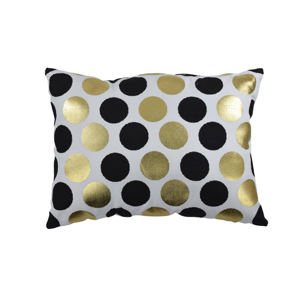 Cuscino Black & Gold