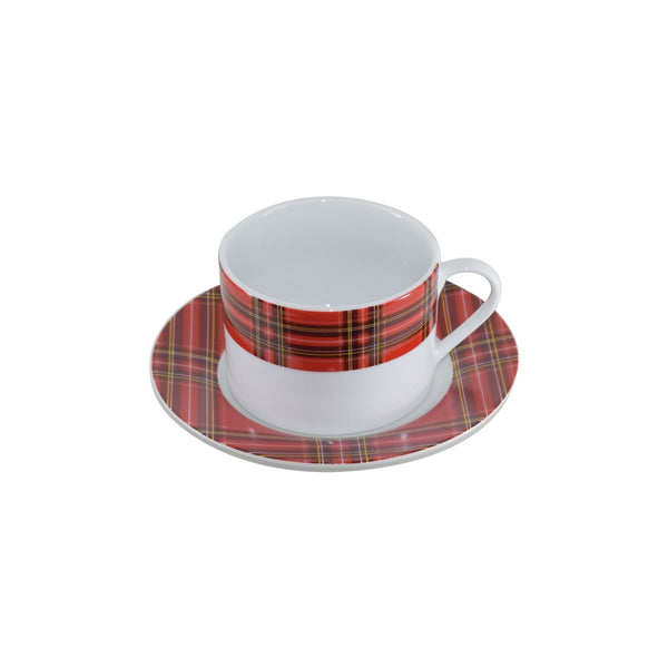 Set 2 Pezzi Tazza Tè Tartan