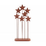 Base con 7 stelle in metallo 34 cm