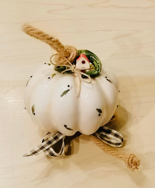 Zucca Decoro Ulivo con Casetta