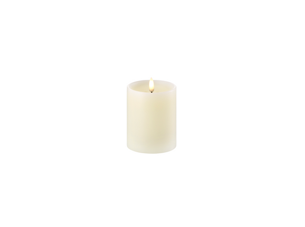 Candela in Cera a Led CONCAVA misura: 7,8 x h17 cm