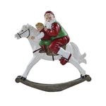 Cavallo a dondolo con Babbo Natale