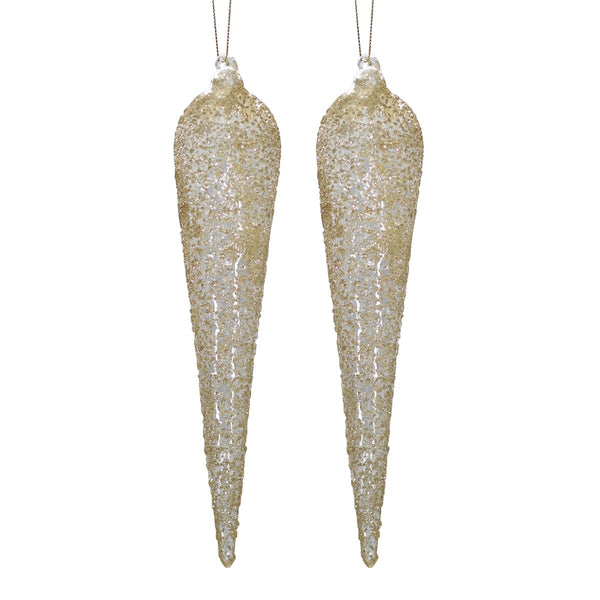Set stalattiti natale glitter