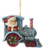 Babbo Natale sul trenino a vapore Addobbo
